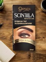 ⁦Demure Eyebrow Dye Kit, Professional Formula Brow Tint - contains Argan Oil & Castor Oil (Omega 6, Carotene, Vitamins А, Е, F), Fast and Safe Results (3.0 Dark Brown)⁩ - الصورة ⁦5⁩