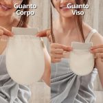 ⁦Larminly Raw Silk Exfoliating Gloves 2 Piece Set Face and Body Natural Exfoliating Gloves Gentle Dead Cell Removal Preparation Skin for Skin Care and Tanning⁩ - الصورة ⁦5⁩