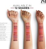 ⁦Zayn & Myza Transfer-Proof Power Matte Finish Lip Colour, Water & Smudge Proof, Long Lasting, Hala & Vegan, 6ml (Toasted Berry)⁩ - الصورة ⁦4⁩