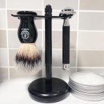 ⁦Echolly Luxury Shave Brush for Home or Travel - High end Synthetic Hair Shaving Brush -Fine Acrylic Handle,Engineered for the Best Shave of Your Life for Safety Razor, Best Present for Men⁩ - الصورة ⁦7⁩