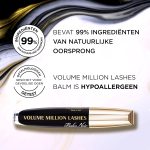 ⁦L’Oréal Paris Volume Million Lashes Balm Noir Mascara, Black-01⁩ - الصورة ⁦2⁩