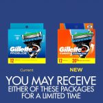 ⁦Gillette ProGlide Razor Refills for Men, 12 Razor Blade Refills⁩ - الصورة ⁦2⁩