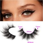 ⁦14 Pairs Wispy Mink Lashes Fluffy Eye Lashes, Natural Look 5D Volume 16mm Fake Eyelashes, Makeup Tools Eye Lashes⁩ - الصورة ⁦2⁩