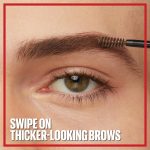 ⁦MAYBELLINE Maybelline Tattoo Studio Brow Styling Gel, Waterproof Eyebrow Makeup, Up to 36 Hours Lasting Eyebrows, Soft Brown, 1 Pack⁩ - الصورة ⁦4⁩