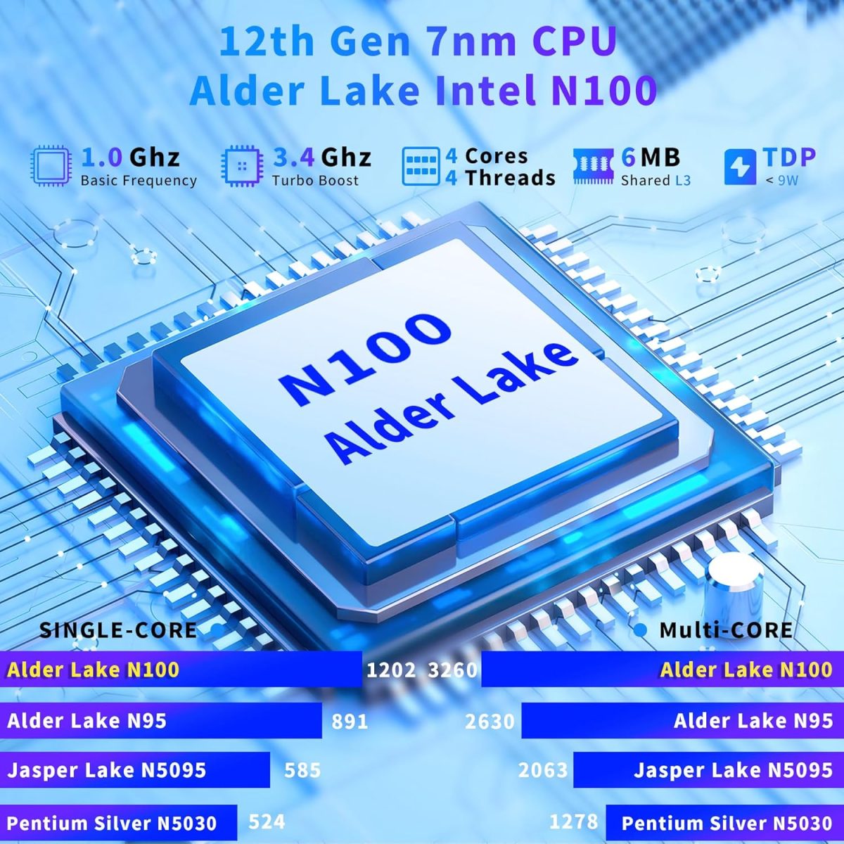 ⁦NIAKUN 16 Inch Laptop Computer 2025, Gaming Laptop, 16GB RAM 512GB SSD, N100 Processor, UHD Graphics 750 MHz, FHD 1920 * 1200, 180° Open, Backlit Keyboard, Windows 11 Pro, Fingerprint Unlock, Student⁩ - الصورة ⁦2⁩