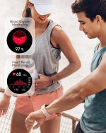 ⁦Parsonver Smart Watch for Women (Call Receive/Dial), 1.43" Fitness Tracker for Android iPhone With Calorie Step Tracking, 100+ Sport Modes, IP68 Waterproof, Rose Gold⁩ - الصورة ⁦5⁩