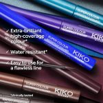 ⁦KIKO Milano Super Colour Waterproof Eyeliner 06 | High coverage water-resistant colourful liquid eyeliner, 06 Blue, 1 Count (Pack of 1)⁩ - الصورة ⁦4⁩