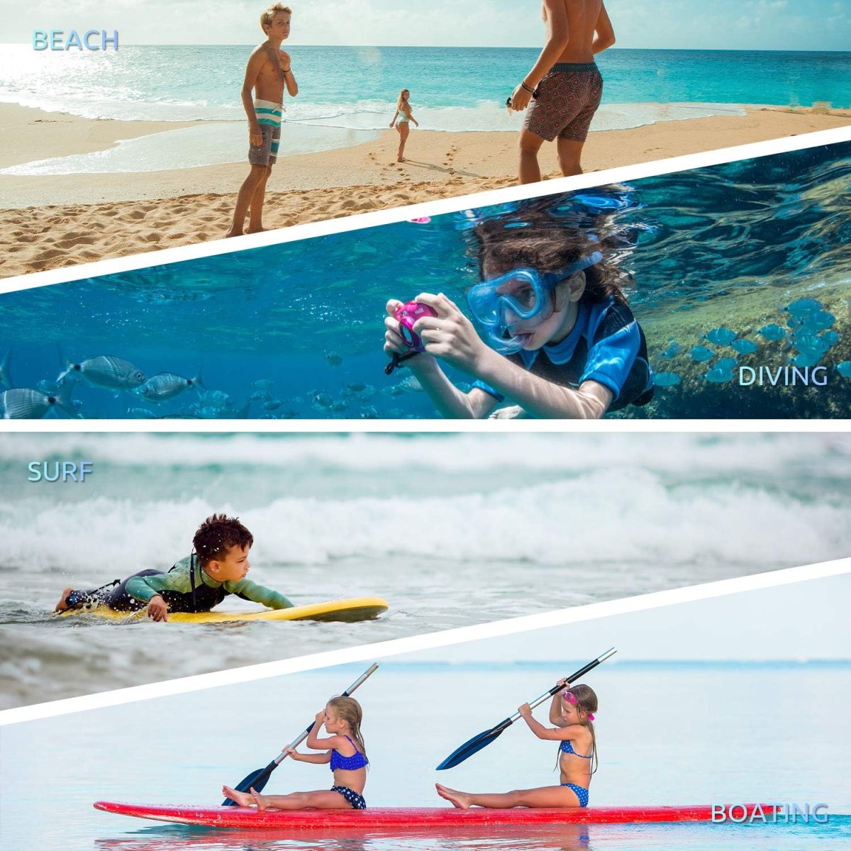 ⁦JOTO Water Shoes Beach Socks for Kids Toddler Baby Girls Boys, Barefoot Quick-Dry Non-Slip Swim Socks Aqua Water Shoes for Beach Swimming Pool Water Park⁩ - الصورة ⁦6⁩