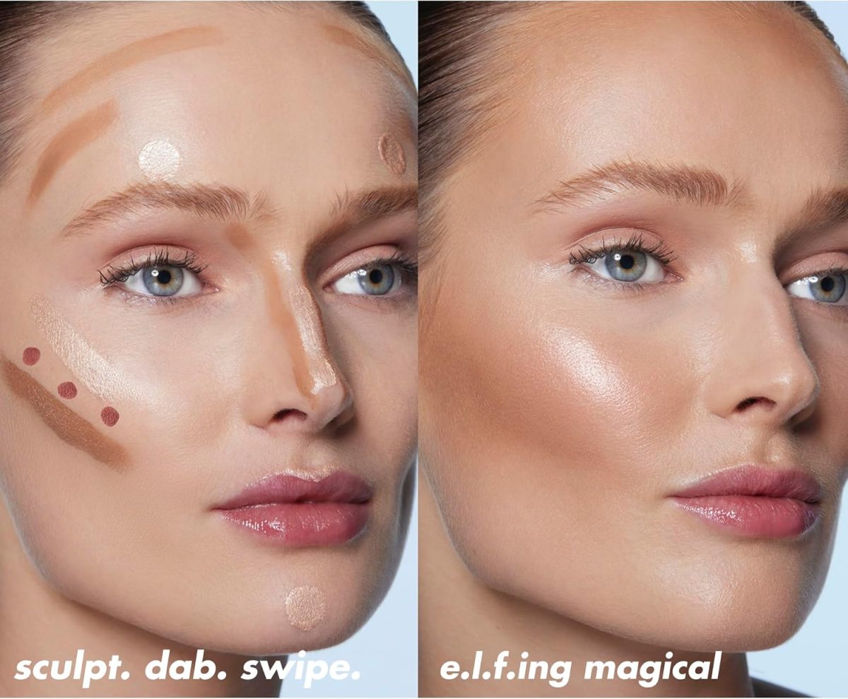 ⁦e.l.f. Halo Glow Highlight Beauty Wand, Liquid Highlighter Wand For Luminous, Glowing Skin, Buildable Formula, Vegan & Cruelty-free, Champagne Campaign⁩ - الصورة ⁦4⁩