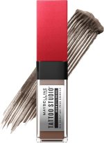 MAYBELLINE Maybelline Tattoo Studio Brow Styling Gel, Waterproof Eyebrow Makeup, Up to 36 Hours Lasting Eyebrows, Soft Brown, 1 Pack