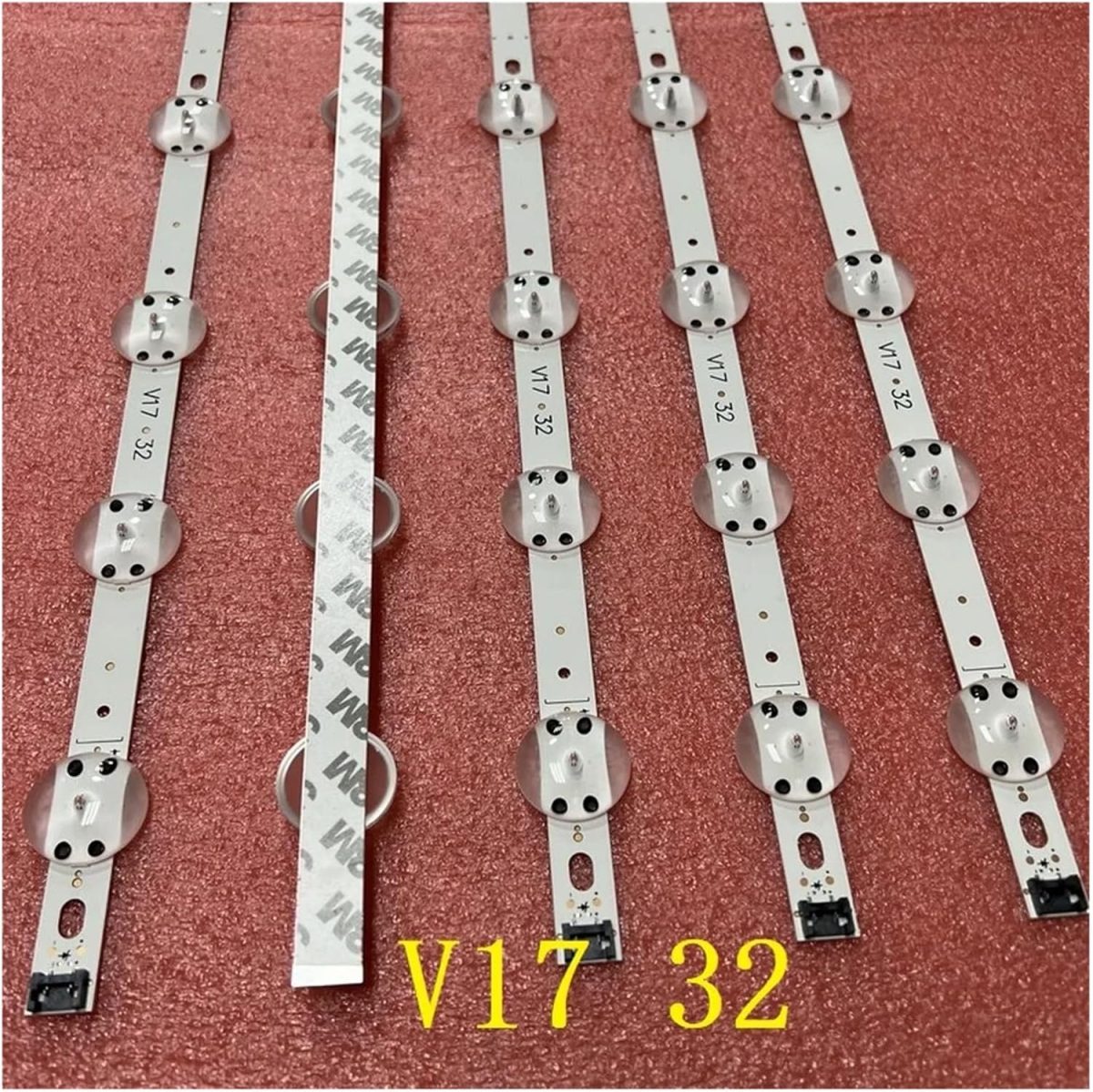 ⁦TILLOJJ 1 PCS 8LED For 1 TV LED backlight strip For L/G 32LJ610V 32LJ510V 32LJ510U HC320DXN-ABSL1-2143 6916L-2855B 2855A 2855 V18 32 V17 32 (Color : 2 PCS for 2 TV)⁩ - الصورة ⁦5⁩