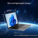 ⁦XISEZIUO 17.3 Inch Laptop Computer, Gaming Laptop, 16GB RAM 256GB SSD, N5095 Processor, FHD 1920 * 1080, Backlit Keyboard, Windows 11 Pro, Fingerprint Unlock, BT 4.2, WiFi 5⁩ - الصورة ⁦6⁩