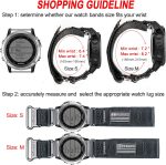 ⁦Compatible With Garmin Watch Band, Super Rugged Nylon Sports Strap With Woven Loop Design, For Fēnix/Forerunner/Approach/MARQ/Quatix/D2 Series Tough Replacement Band For Men⁩ - الصورة ⁦5⁩