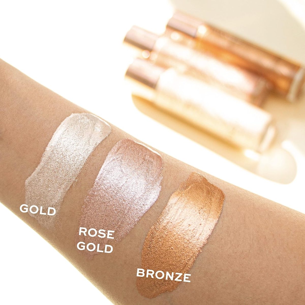 ⁦Makeup Revolution, Molten Body Glow, Rose Gold, 100ml⁩ - الصورة ⁦6⁩