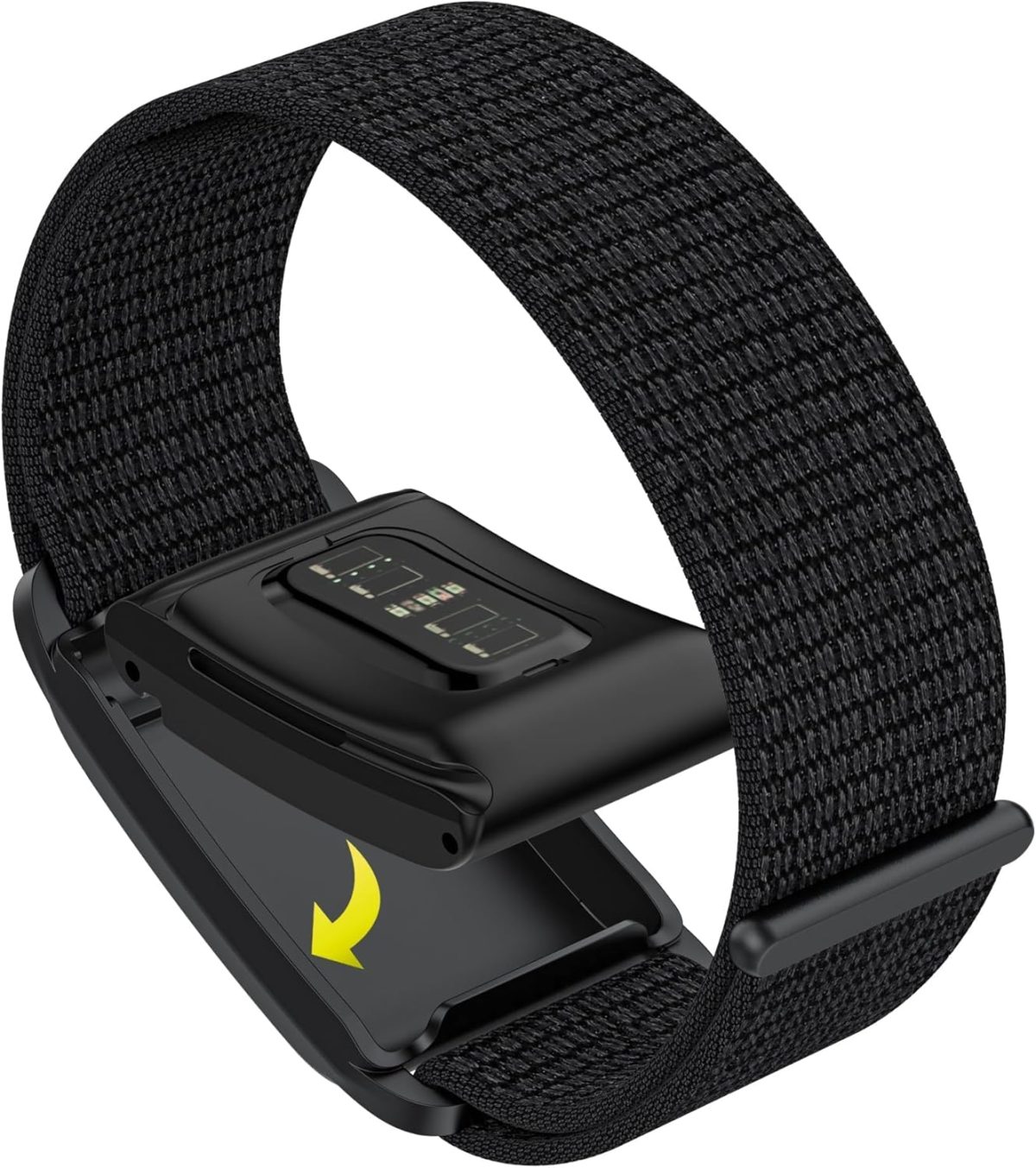 ⁦Aputue Nylon Wristband, Premium Replacement Strap Compatible with most Activity Tracker, Breathable Adjustable Fitness Band for Men & Women, Comfortable Workout & Sleep Tracking Accessory⁩ - الصورة ⁦3⁩