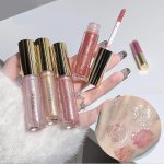 ⁦MAKINGTEC 5 Colors Shimmery Glitter Lip Gloss Liquid Lipstick Set, Plumping Hydrating Lip Glow Oil, Instense High Reflective Color Lipstick Makeup⁩ - الصورة ⁦7⁩