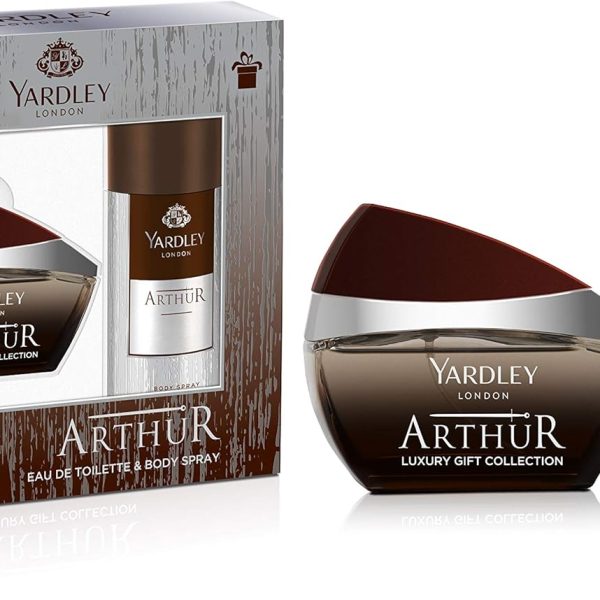 Yardley London Arthur For Men's EDT 100 and Body Spray 150 ml - Gift Pack