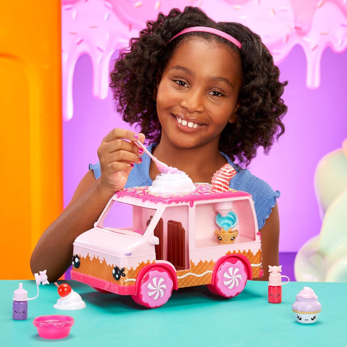⁦MGA Entertainment 541073-EUC Yummiland Lip Gloss Truck⁩ - الصورة ⁦8⁩