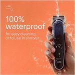 ⁦Braun Body Groomer 5 for Men, BG5340, Manscaping Tool, SkinShield Technology, Sensitive Comb, Lifetime Sharp Metal Blade, Body Groomer for Men, Gray/White⁩ - الصورة ⁦7⁩