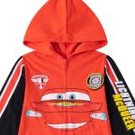 ⁦Cars Disney Lighting McQueen Boys Hooded Coverall for Toddlers and Big Kids⁩ - الصورة ⁦2⁩