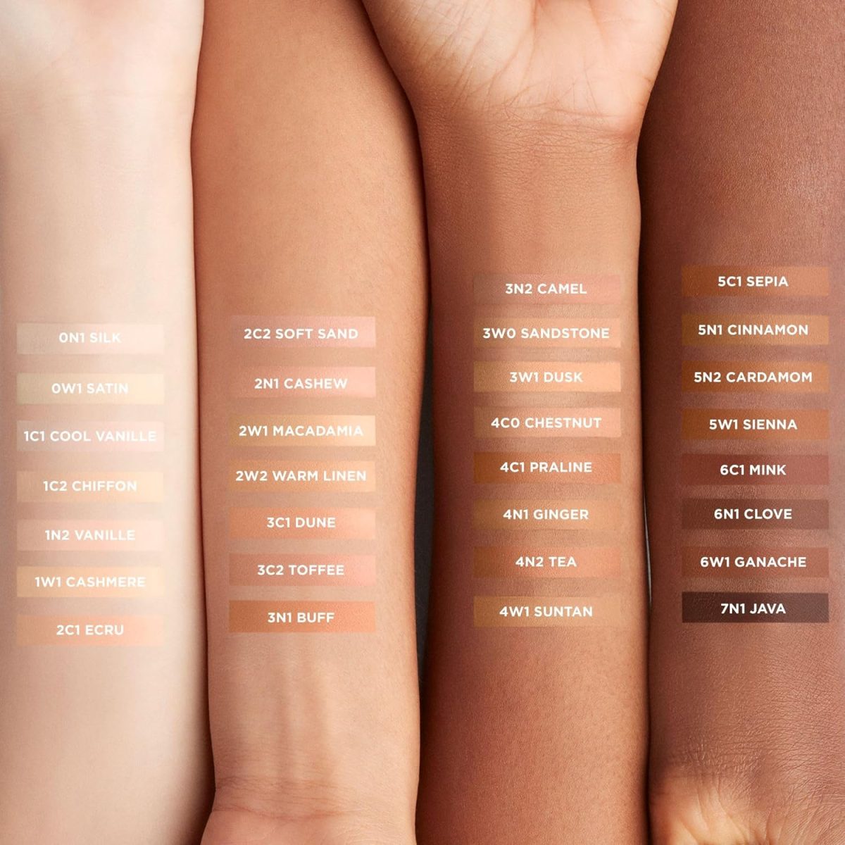 ⁦Laura Mercier Women's Real Flawless Foundation, 2N1 Cashew, Tan, 1 oz / 30 mL⁩ - الصورة ⁦4⁩