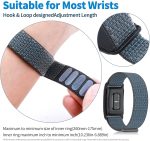 ⁦Aputue Nylon Wristband, Premium Replacement Strap Compatible with most Activity Tracker, Breathable Adjustable Fitness Band for Men & Women, Comfortable Workout & Sleep Tracking Accessory⁩ - الصورة ⁦6⁩