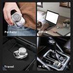 ⁦Excefore Electric Shaves for Men, Mini Portable Travel Shaver, USB-C Rechargeable Electric Razor, Mens Rechargeable Cordless Waterproof Compact Shave, for Home,Car,Trave (Silver)⁩ - الصورة ⁦6⁩