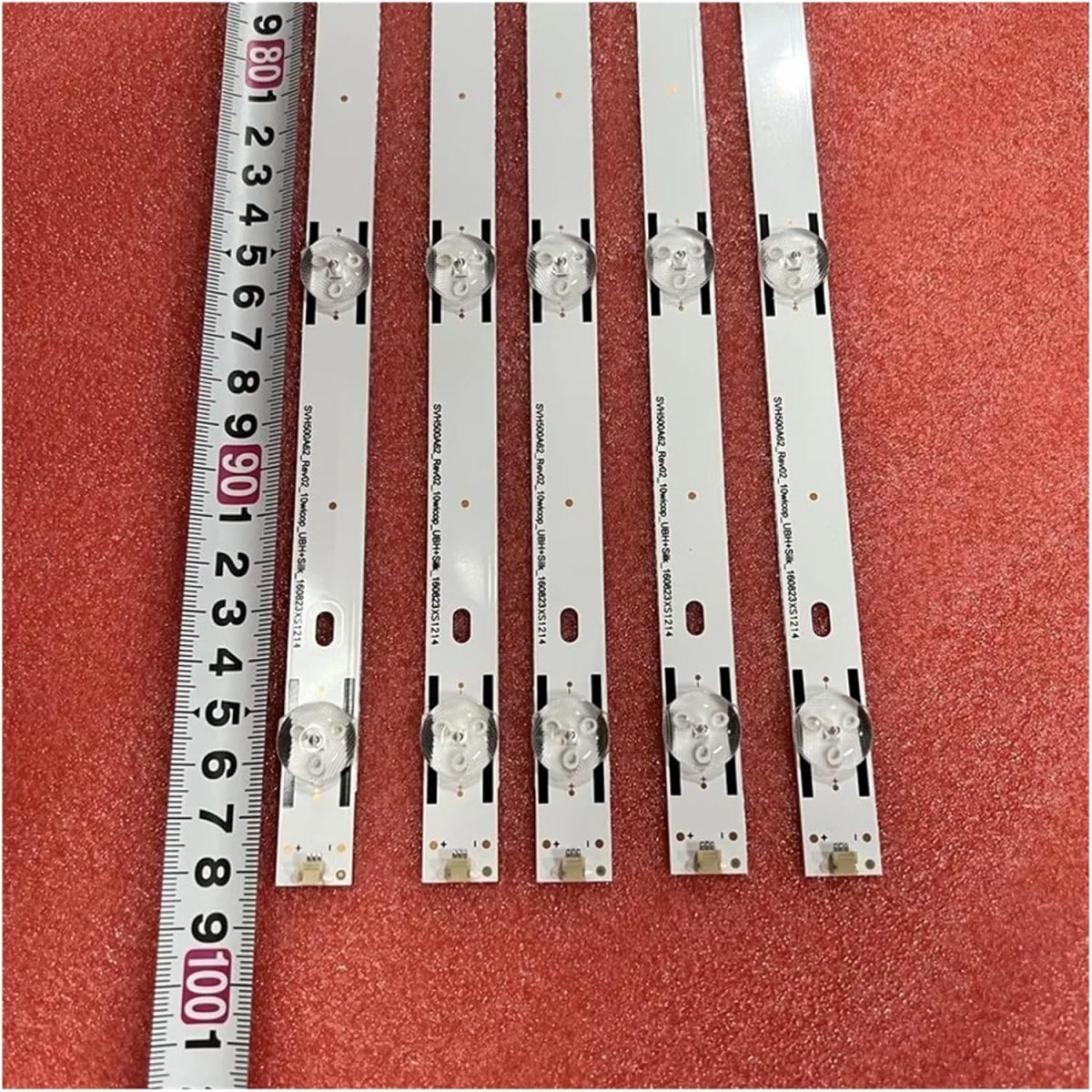 ⁦شريط اضاءة خلفية LED من تيلوج، 10 مصابيح LED لهايسين/اس اي H50N5300UK H50N5308 LED50EC500U 50H6D H50NEC5205 لـ S.ha/rp LC-50P7000 LC-50P7000U LC-50LBU591U (اللون: 10LED ل110LED تلفزيون)⁩ - الصورة ⁦4⁩