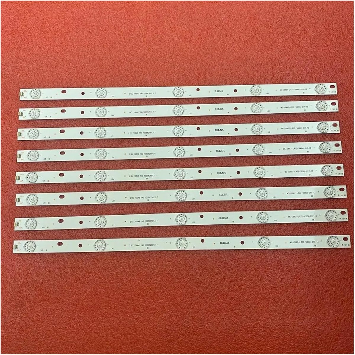 ⁦5LED LED backlight strip for A/K.AI 50" AKTV500 MS-L0967-L V2 V3 V4 R72-50D04-017-13 21MQ300D (Color : 40pcs For 5 TV)⁩ - الصورة ⁦2⁩