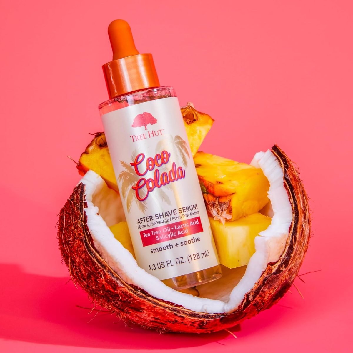 ⁦Tree Hut Coco Colada After Shave Serum, 4.3 Fl. Oz⁩ - الصورة ⁦4⁩