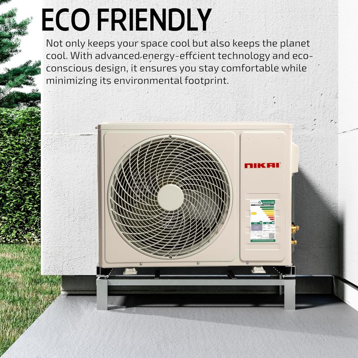 ⁦Nikai 18000 BTU R410A Split Air Conditioner with Cooling Function| Model No NSAC18136C23/NSAC18136C24 with 2 Years Warranty⁩ - الصورة ⁦7⁩