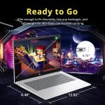 ⁦HP لابتوب كروم بوك 14 انش HD مضاد للتوهج، معالج انتل N200، 4GB LPDDR5، تخزين 288GB (128GB eMMC + قاعدة شحن 160GB)، بطاقة رسومات انتل UHD، واي فاي 6، كاميرا ويب، نظام تشغيل كروم، فضي⁩ - الصورة ⁦8⁩