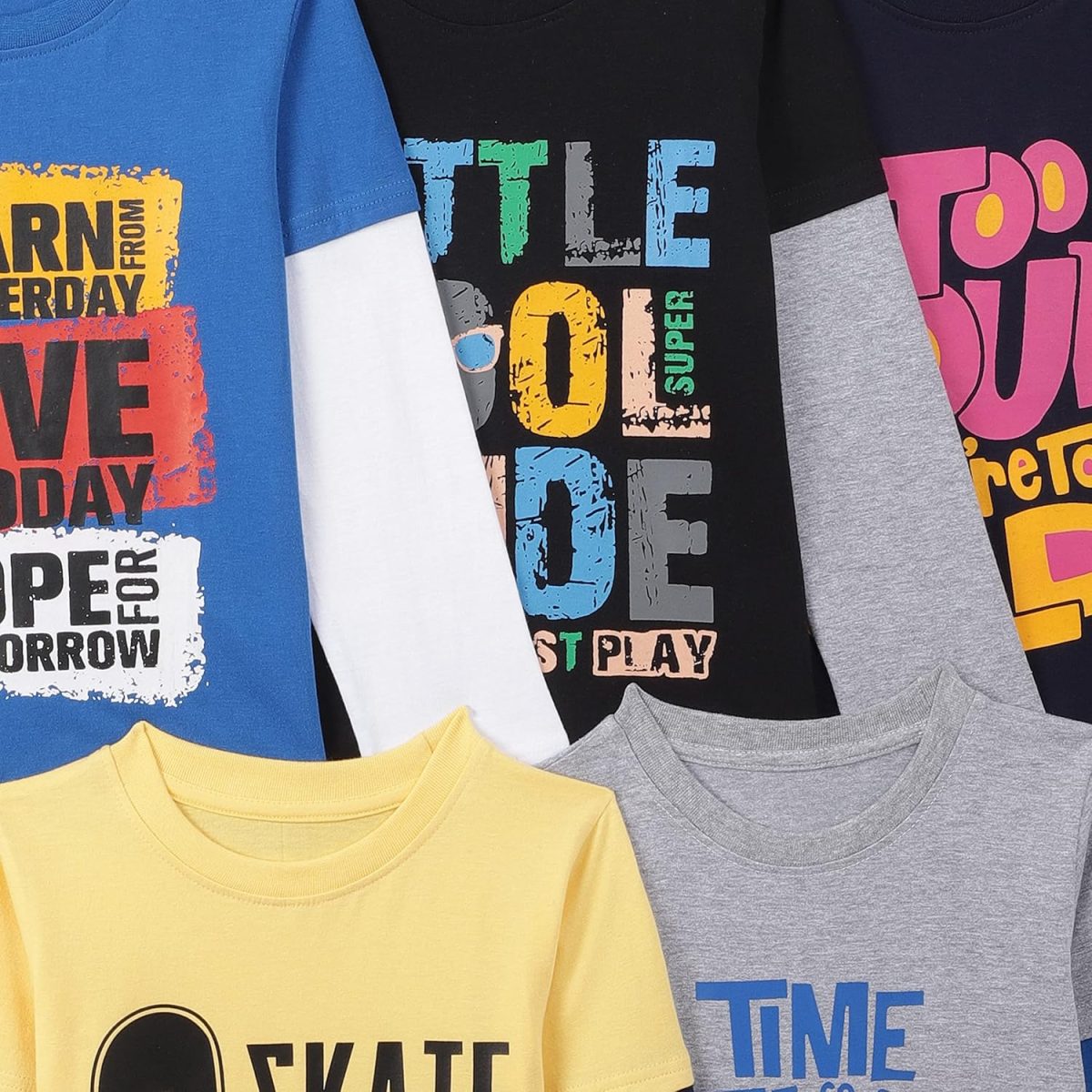 ⁦T2F Boys Boys Full Sleeve Tshirt T-Shirt⁩ - الصورة ⁦4⁩