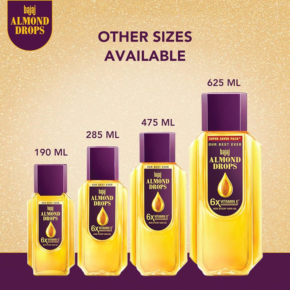 ⁦Bajaj Almond Drops Hair Oil 200 ml⁩ - الصورة ⁦7⁩