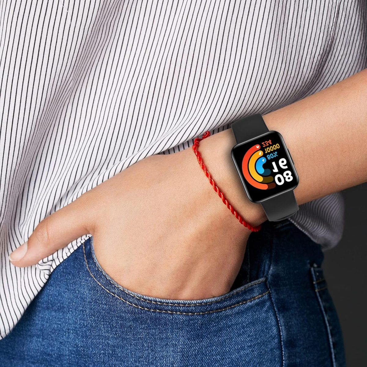 ⁦Excefore 4 Pack Straps Compatible with Redmi Watch 1 Lite/Redmi Watch 1/Xiaomi Mi Watch Lite 1 Strap, Soft Silicone Sport Replacement Wristband Colourful Band⁩ - الصورة ⁦7⁩