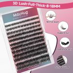 ⁦Lash Clusters Eyelash Extensions Diy 144 Clustres Lilhas d Curl Mayhug 3D Clusters Clusters Class Clusters Class Fluffy Clustres Fluffy Effect & Effect & Ultra-soft & Super LIGHT & DIY Home (Prism)⁩ - الصورة ⁦6⁩