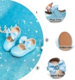 ⁦Otter MOMO Toddler Little Girls Princess Shoes Mary Jane Ballerina Flats Flower Girl Dress Shoes⁩ - الصورة ⁦6⁩
