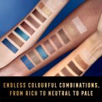 ⁦Max Factor Masterpiece Nude Palette - Contouring Eye Shadows - 8 Perfectly Paired Shades - Dual-Tip Applicator - 04 Peacock Nudes, 6.5g - 0.22 fl oz⁩ - الصورة ⁦5⁩