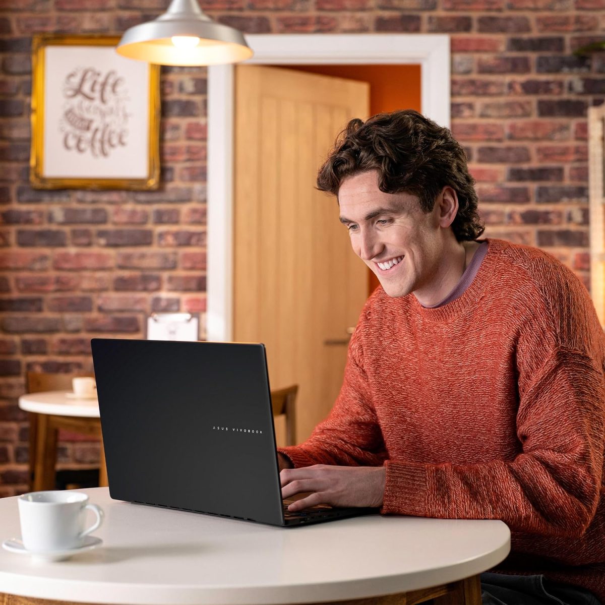 ⁦ASUS Vivobook S16 Laptop, Copilot+ PC, AMD Ryzen AI 7 350 with XDNA NPU, 16GB Memory, 1TB SSD, Neutral Black, M5606KA-DS76⁩ - الصورة ⁦10⁩
