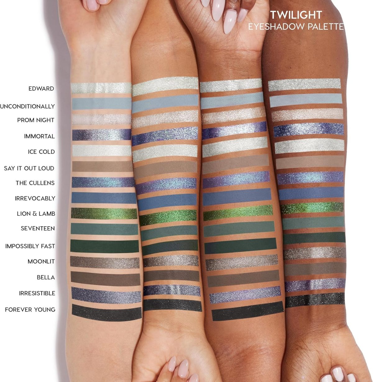 ⁦Colourpop Twilight Eyeshadow Palette - Limited Edition Palette with Metallic & Matte Finishes - High Pigmentation Makeup with Long Lasting Formula (0.3 Oz)⁩ - الصورة ⁦2⁩