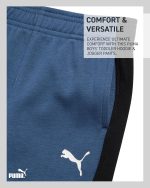 ⁦PUMA Toddler Boys Sweatsuit - 2 Piece Lightweight Soft Fleece Pullover Toddler Hoodie & Boys Jogger Pants (Size: 2T-7)⁩ - الصورة ⁦5⁩