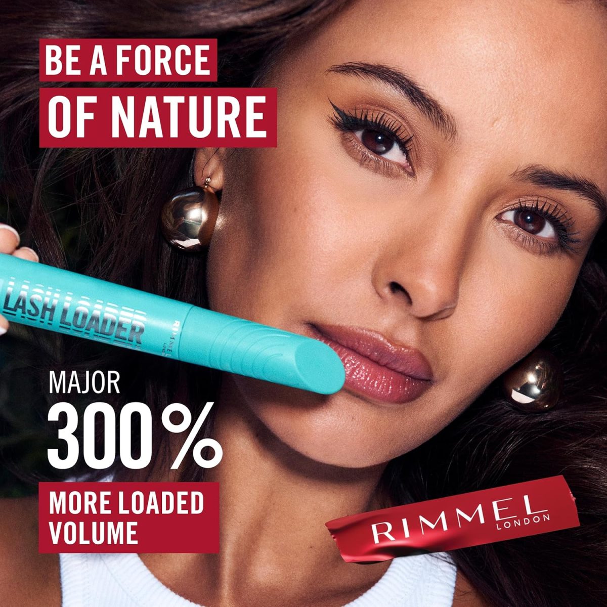 ⁦Rimmel Kind & Free Lash Loader, Black, Mascara, Volumising Mascara, Mascara for Sensitive Eyes, Buildable, Ophthalmologist Tested, Vegan Formula, 9.5ml⁩ - الصورة ⁦5⁩