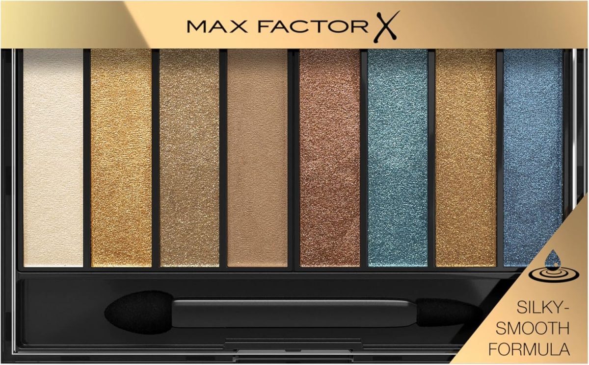 Max Factor Masterpiece Nude Palette - Contouring Eye Shadows - 8 Perfectly Paired Shades - Dual-Tip Applicator - 04 Peacock Nudes, 6.5g - 0.22 fl oz