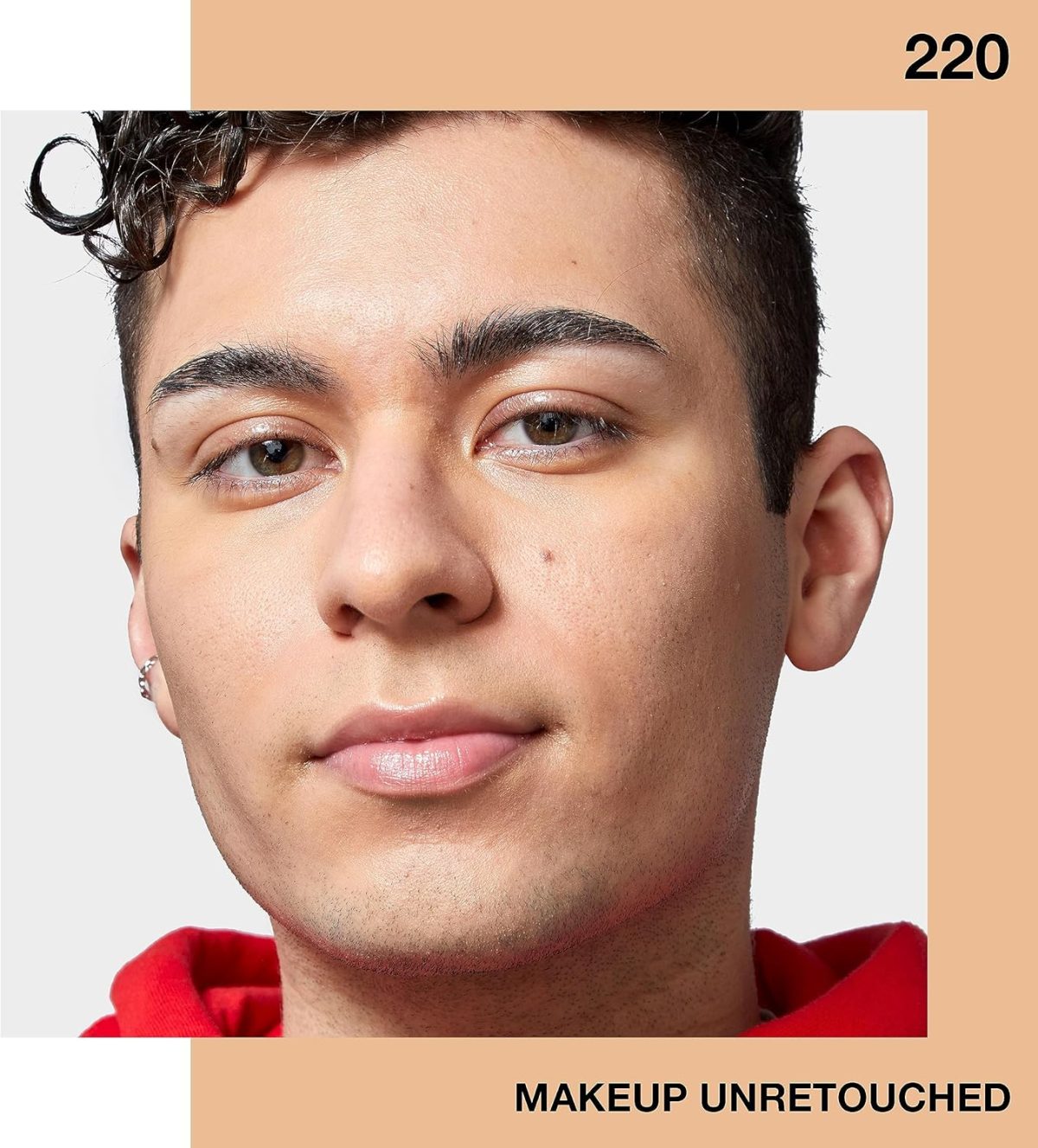 ⁦MAYBELLINE Fit Me! Matte + Poreless Foundation - Natural Beige 220⁩ - الصورة ⁦6⁩