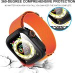 ⁦NALACAL Compatible with Apple Watch Series 10 46mm Screen Protector Change to Ultra, PC Case Tempered Glass Film Bumper Protective Cover for iWatch 46mm Series 10⁩ - الصورة ⁦4⁩