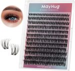 Lash Clusters Eyelash Extensions Diy 144 Clustres Lilhas d Curl Mayhug 3D Clusters Clusters Class Clusters Class Fluffy Clustres Fluffy Effect & Effect & Ultra-soft & Super LIGHT & DIY Home (Prism)