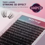 ⁦Lash Clusters Eyelash Extensions Diy 144 Clustres Lilhas d Curl Mayhug 3D Clusters Clusters Class Clusters Class Fluffy Clustres Fluffy Effect & Effect & Ultra-soft & Super LIGHT & DIY Home (Prism)⁩ - الصورة ⁦8⁩