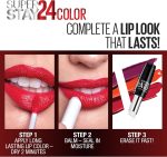 ⁦Maybelline SuperStay 24, 2-Step Liquid Lipstick, Constant Cocoa⁩ - الصورة ⁦9⁩