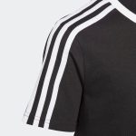 ⁦adidas Girl's Essentials 3-Stripes Cotton Loose Fit Boyfriend T-Shirt⁩ - الصورة ⁦3⁩
