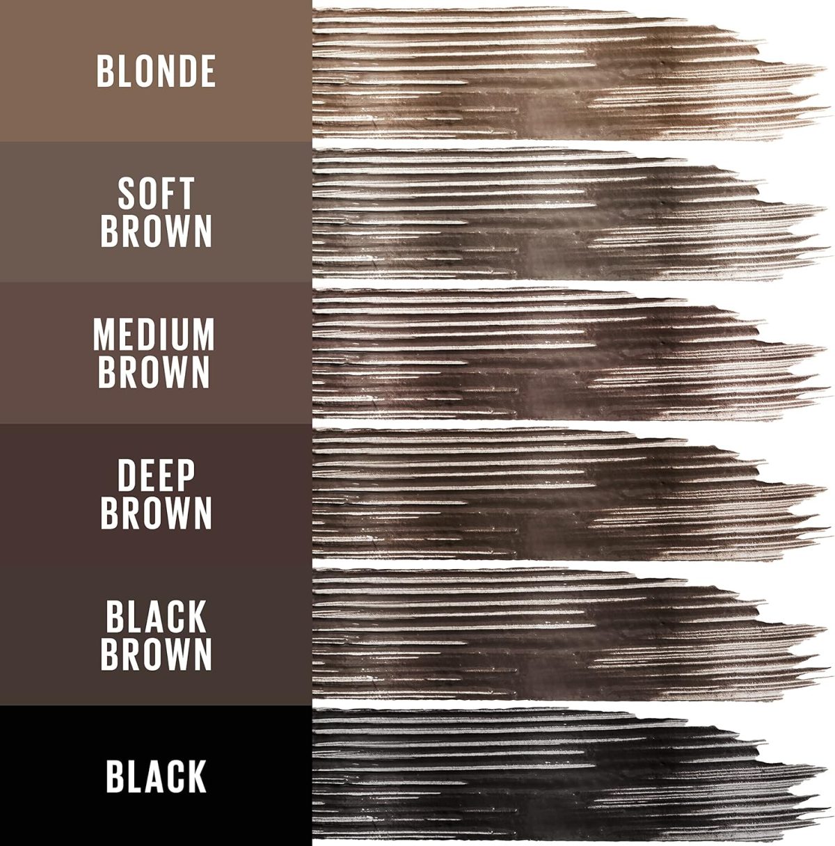 ⁦MAYBELLINE Maybelline Tattoo Studio Brow Styling Gel, Waterproof Eyebrow Makeup, Up to 36 Hours Lasting Eyebrows, Soft Brown, 1 Pack⁩ - الصورة ⁦5⁩